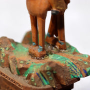 Japanese Antique Wooden Bato Kannon Bodhisattva Statue Buddhist Shrine WB20319