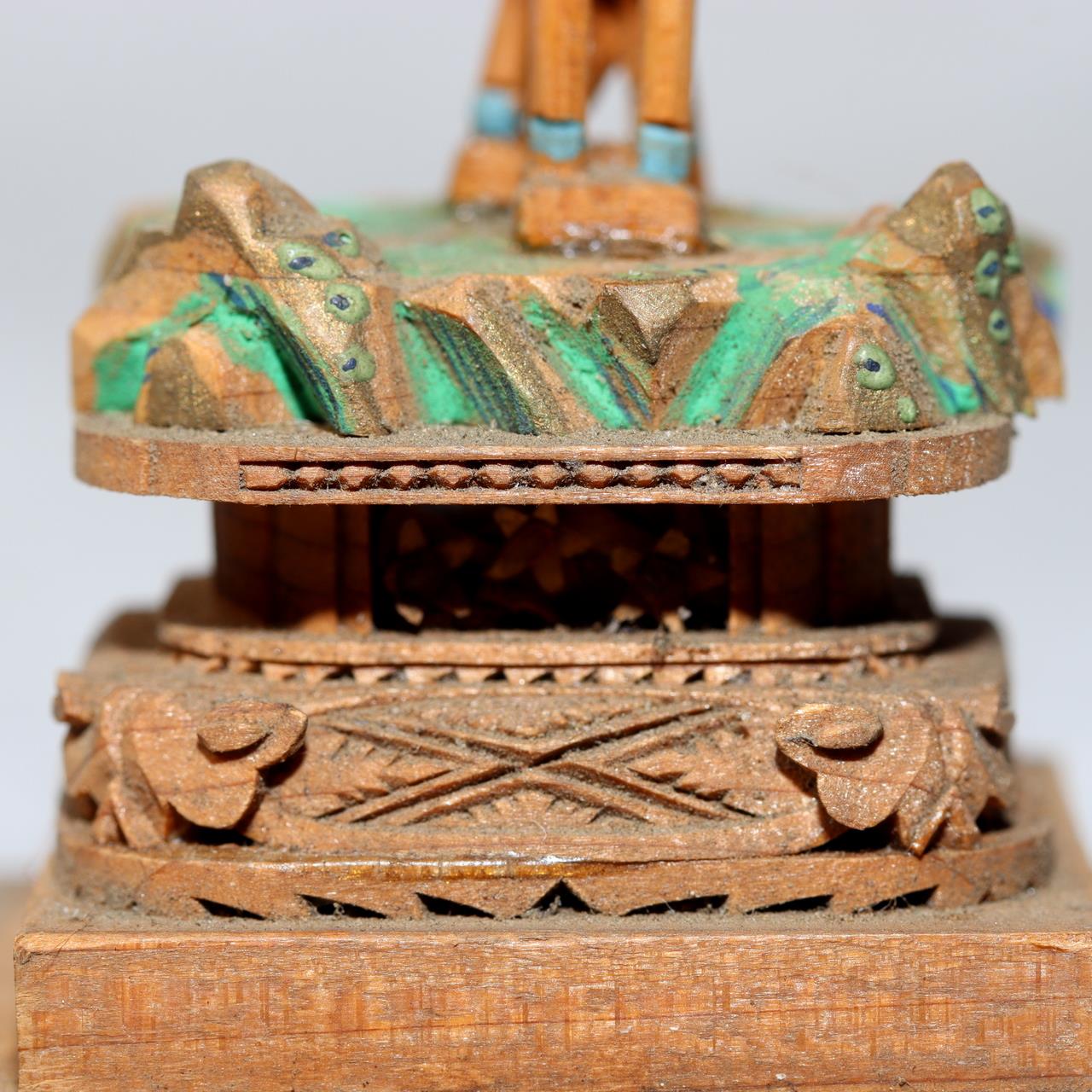 Japanese Antique Wooden Bato Kannon Bodhisattva Statue Buddhist Shrine WB2036