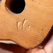 Japanese Wooden Ainu Owl Carving Sculpture Traditional Folk Art Figurine AIN565