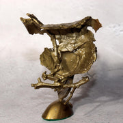 Japanese Bronze Sculpture Butterfly by Ryokichi Mukai Signed w / Box BOS97110