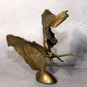 Japanese Bronze Sculpture Butterfly by Ryokichi Mukai Signed w / Box BOS9712