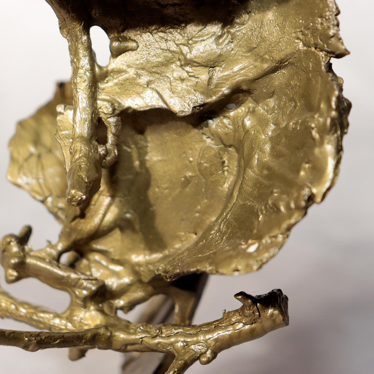 Japanese Bronze Sculpture Butterfly by Ryokichi Mukai Signed w / Box BOS97113