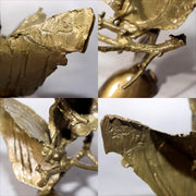 Japanese Bronze Sculpture Butterfly by Ryokichi Mukai Signed w / Box BOS9718