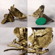 Japanese Bronze Sculpture Butterfly by Ryokichi Mukai Signed w / Box BOS9717