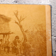 Japanese Antique Meiji Photo Ainu People House by Photographer Mishima Tokiwa3