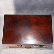 Japanese Fine Mulberry Wooden Sewing Box Haribako Tansu Chest Drawers Storage4