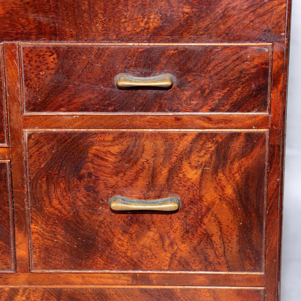 Japanese Fine Mulberry Wooden Sewing Box Haribako Tansu Chest Drawers Storage17