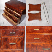 Japanese Fine Mulberry Wooden Sewing Box Haribako Tansu Chest Drawers Storage9