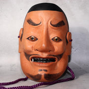 Japanese Wooden Noh Mask Tenjin Chujo Ayakashi Beshimi Signed Traditional0