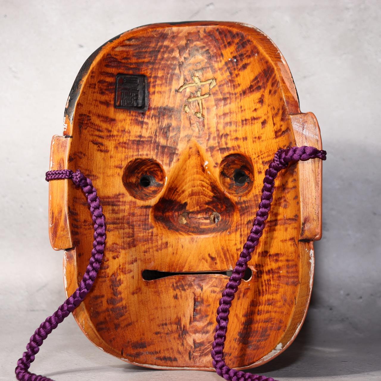 Japanese Wooden Noh Mask Tenjin Chujo Ayakashi Beshimi Signed Traditional3