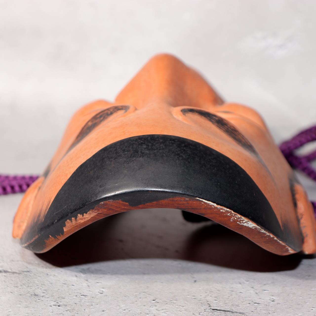 Japanese Wooden Noh Mask Tenjin Chujo Ayakashi Beshimi Signed Traditional13