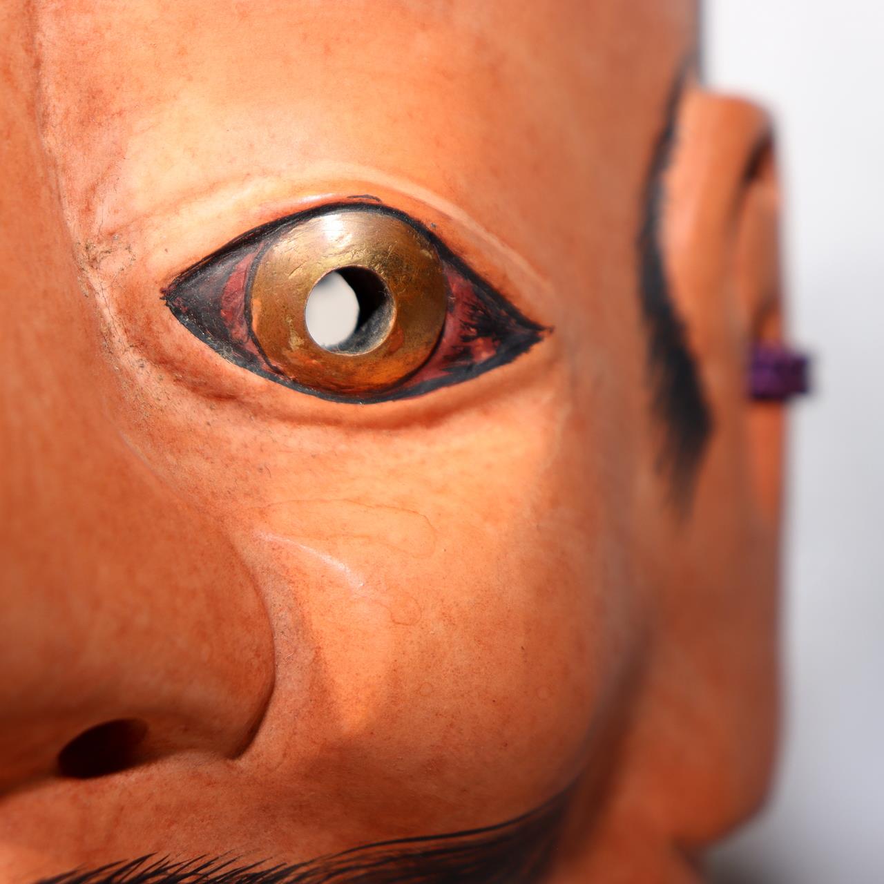 Japanese Wooden Noh Mask Tenjin Chujo Ayakashi Beshimi Signed Traditional17