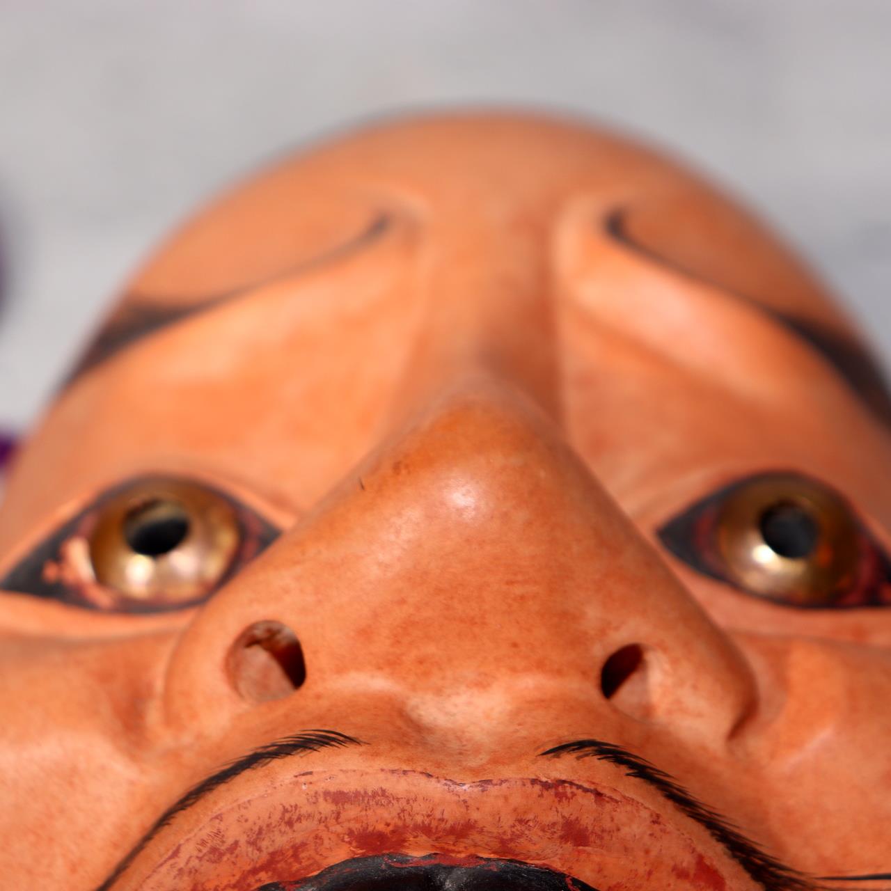 Japanese Wooden Noh Mask Tenjin Chujo Ayakashi Beshimi Signed Traditional19