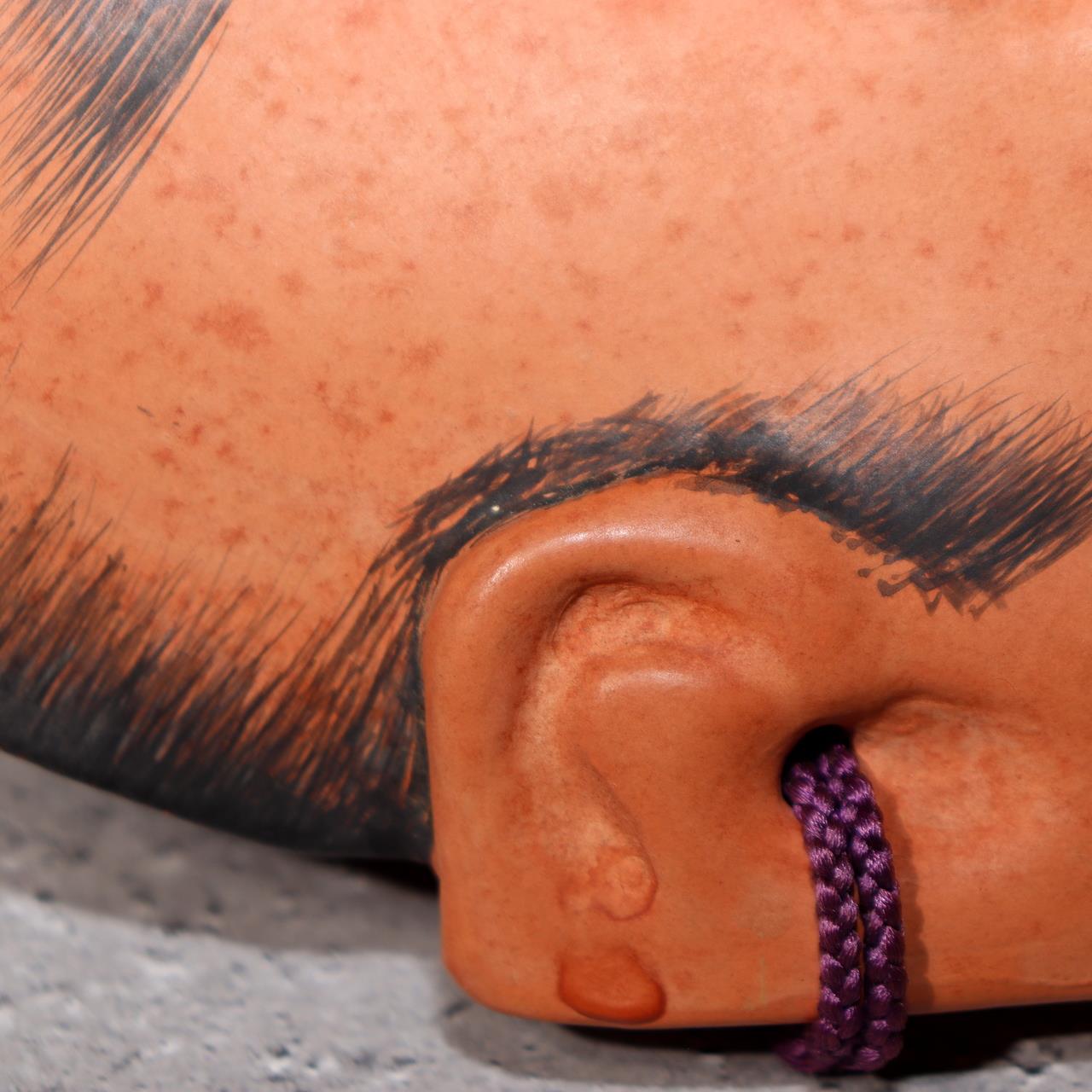 Japanese Wooden Noh Mask Tenjin Chujo Ayakashi Beshimi Signed Traditional21