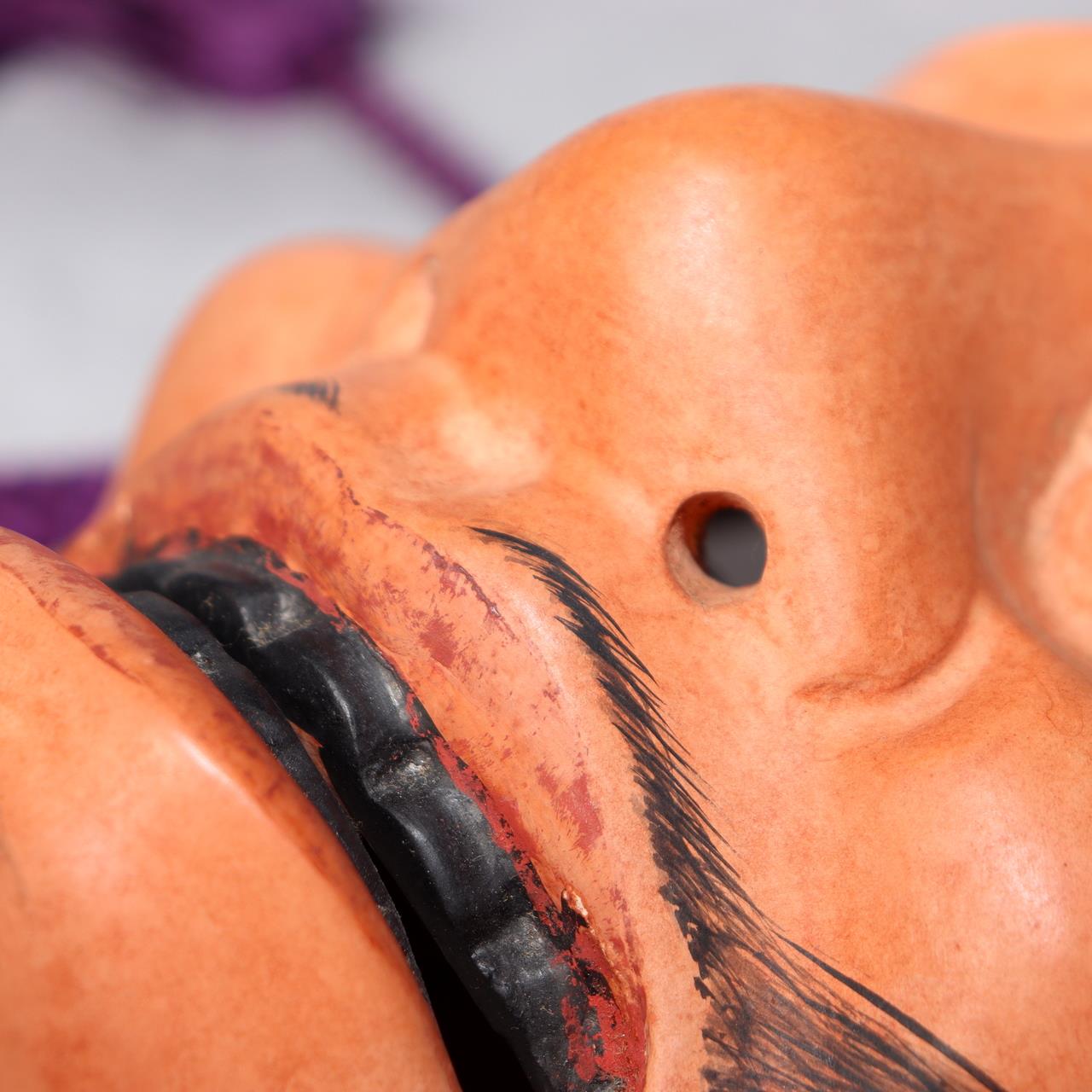 Japanese Wooden Noh Mask Tenjin Chujo Ayakashi Beshimi Signed Traditional22