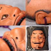 Japanese Wooden Noh Mask Tenjin Chujo Ayakashi Beshimi Signed Traditional9