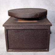 Japanese Antique Wooden Rotating Stand Pottery Work Table Tansu Chest Drawers3
