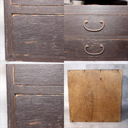 Japanese Antique Wooden Rotating Stand Pottery Work Table Tansu Chest Drawers9