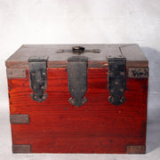 Japanese Antique wooden Kake Suzuribako inkstone box Funa Tansu drawer WBX3264