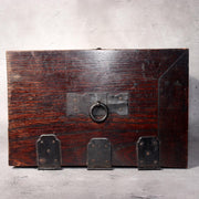 Japanese Antique wooden Kake Suzuribako inkstone box Funa Tansu drawer WBX3265