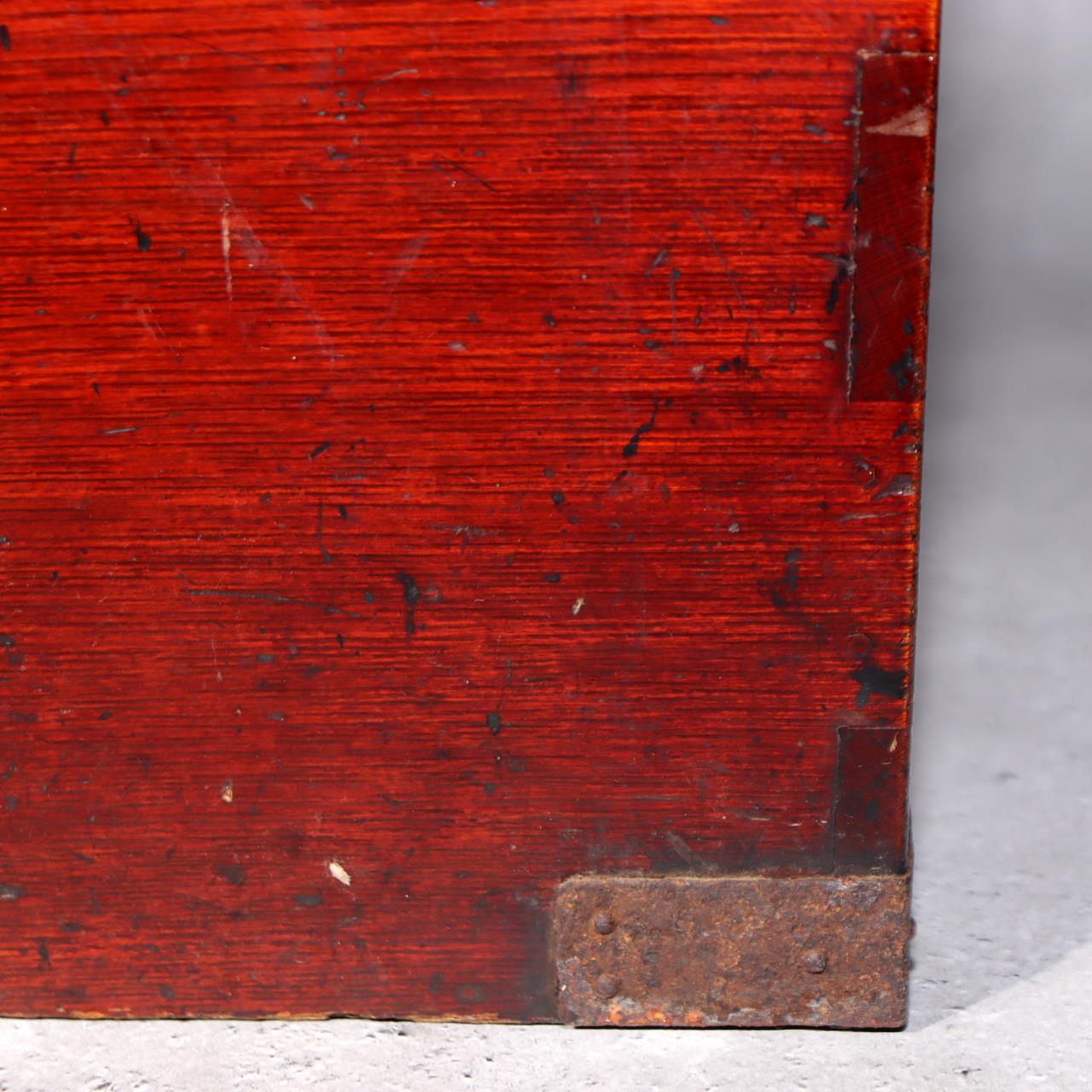 Japanese Antique wooden Kake Suzuribako inkstone box Funa Tansu drawer WBX32615