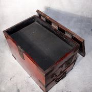 Japanese Antique wooden Kake Suzuribako inkstone box Funa Tansu drawer WBX32617