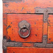 Japanese Antique wooden Kake Suzuribako inkstone box Funa Tansu drawer WBX32620