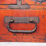 Japanese Antique wooden Kake Suzuribako inkstone box Funa Tansu drawer WBX32621