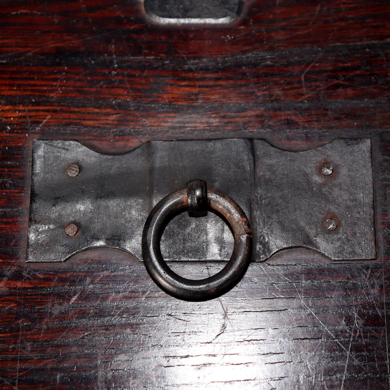 Japanese Antique wooden Kake Suzuribako inkstone box Funa Tansu drawer WBX32622