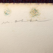 Japanese Modern Woodblock Print Masao Ohba Pisces Night Vintage Limited 22/2006