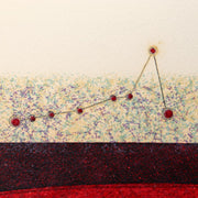 Japanese Modern Woodblock Print Masao Ohba Pisces Night Vintage Limited 22/20010