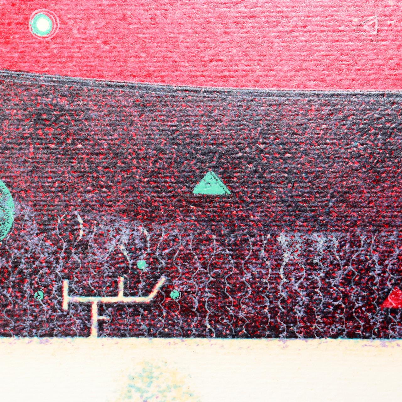 Japanese Modern Woodblock Print Masao Ohba Pisces Night Vintage Limited 22/20012