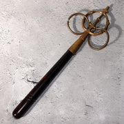 Japanese Buddhist Ritual Tool Set Bronze Shakujo Staff & Bell Vajra Temple1