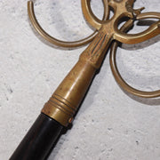 Japanese Buddhist Ritual Tool Set Bronze Shakujo Staff & Bell Vajra Temple3