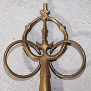 Japanese Buddhist Ritual Tool Set Bronze Shakujo Staff & Bell Vajra Temple11