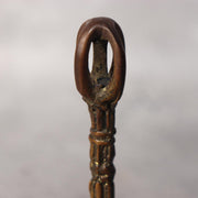 Japanese Buddhist Ritual Tool Set Bronze Shakujo Staff & Bell Vajra Temple7