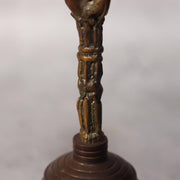 Japanese Buddhist Ritual Tool Set Bronze Shakujo Staff & Bell Vajra Temple14