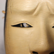 Japanese Noh Mask Jissun-gami Old Woman No Eyebrows Type Wooden Hand-Carved Trad12