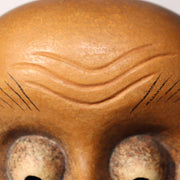 Japanese Wooden Noh Mask Okina Old Man Hand Carved Traditional Theater6