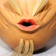 Japanese Wooden Noh Mask Okina Old Man Hand Carved Traditional Theater7