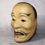 Japanese wooden Noh mask Ayakashi TAKA Mikazuki signed MSK522-31