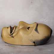 Japanese wooden Noh mask Ayakashi TAKA Mikazuki signed MSK522-316