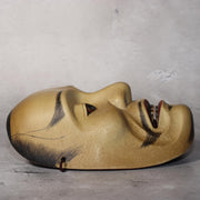 Japanese wooden Noh mask Ayakashi TAKA Mikazuki signed MSK522-318