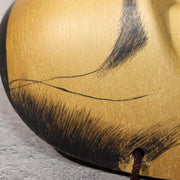 Japanese wooden Noh mask Ayakashi TAKA Mikazuki signed MSK522-312