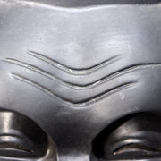 Japanese Wooden Noh Mask Daikoku God of Fortune Black Lacquer Hand Carved11