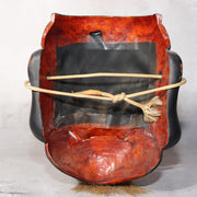 Japanese Wooden Noh Mask Daikoku God of Fortune Black Lacquer Hand Carved3