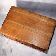 Japanese Antique Wooden Tansu Chest Drawers Storage Box Meiji Furniture WBX3254