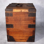 Japanese Antique wooden Kake Suzuribako inkstone box Funa Tansu drawer WBX3274