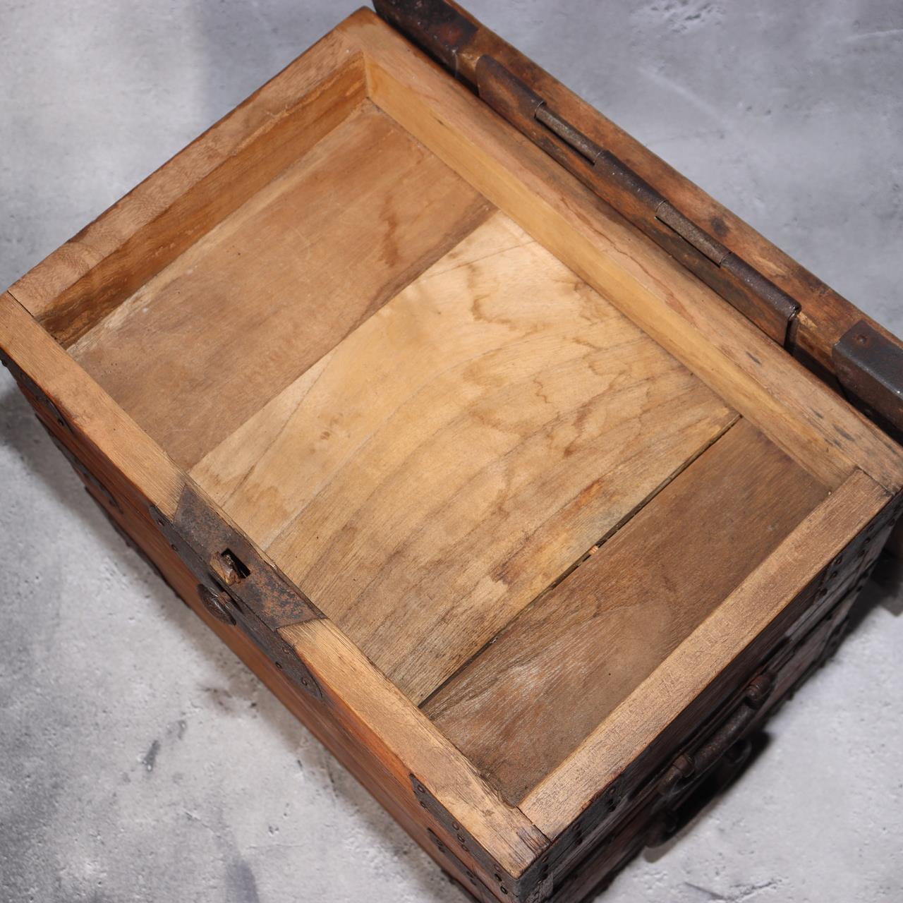 Japanese Antique wooden Kake Suzuribako inkstone box Funa Tansu drawer WBX32713