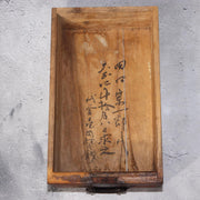 Japanese Antique wooden Kake Suzuribako inkstone box Funa Tansu drawer WBX32718